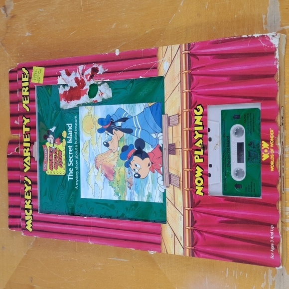 Vintage 1986 Disney's The Talking Mickey Mouse show book & cassette lot of 2 - Picture 2 of 8